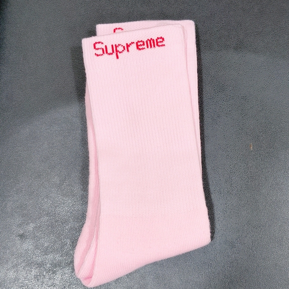 Other - Supreme Pink Crew Socks New One Pair